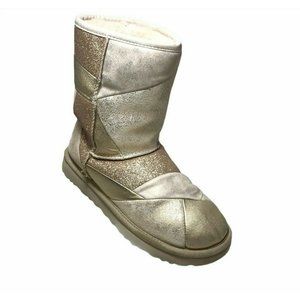 black patchwork uggs